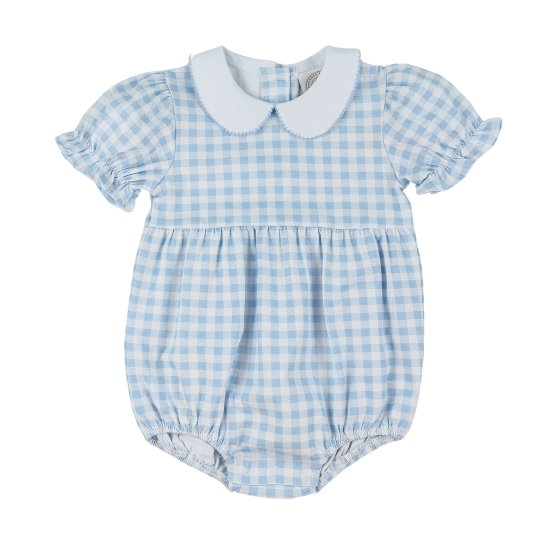 Cypress Row Blue Gingham Girls Collins Classic Bubble