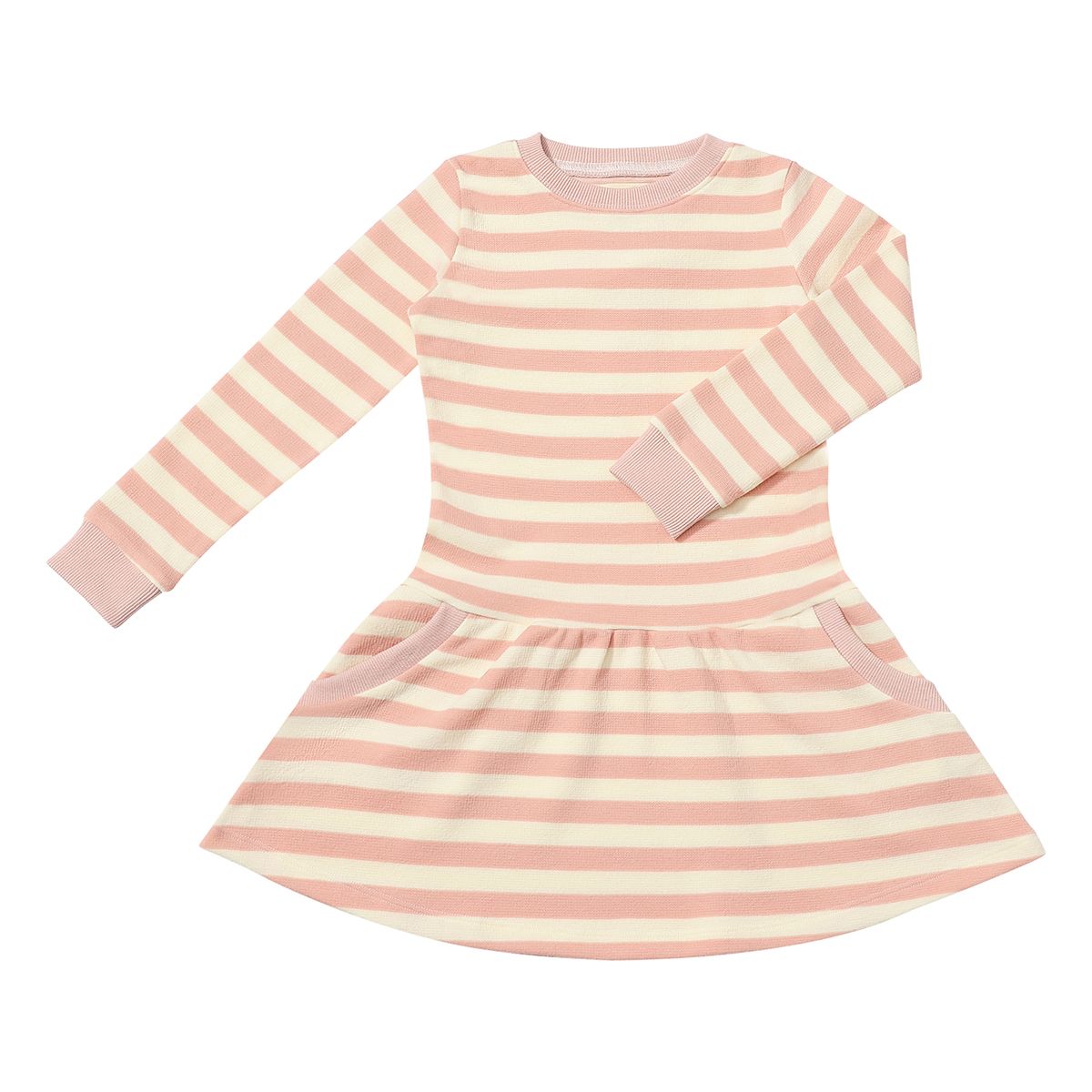 Vignette Pink Stripe Drop Waist Dress