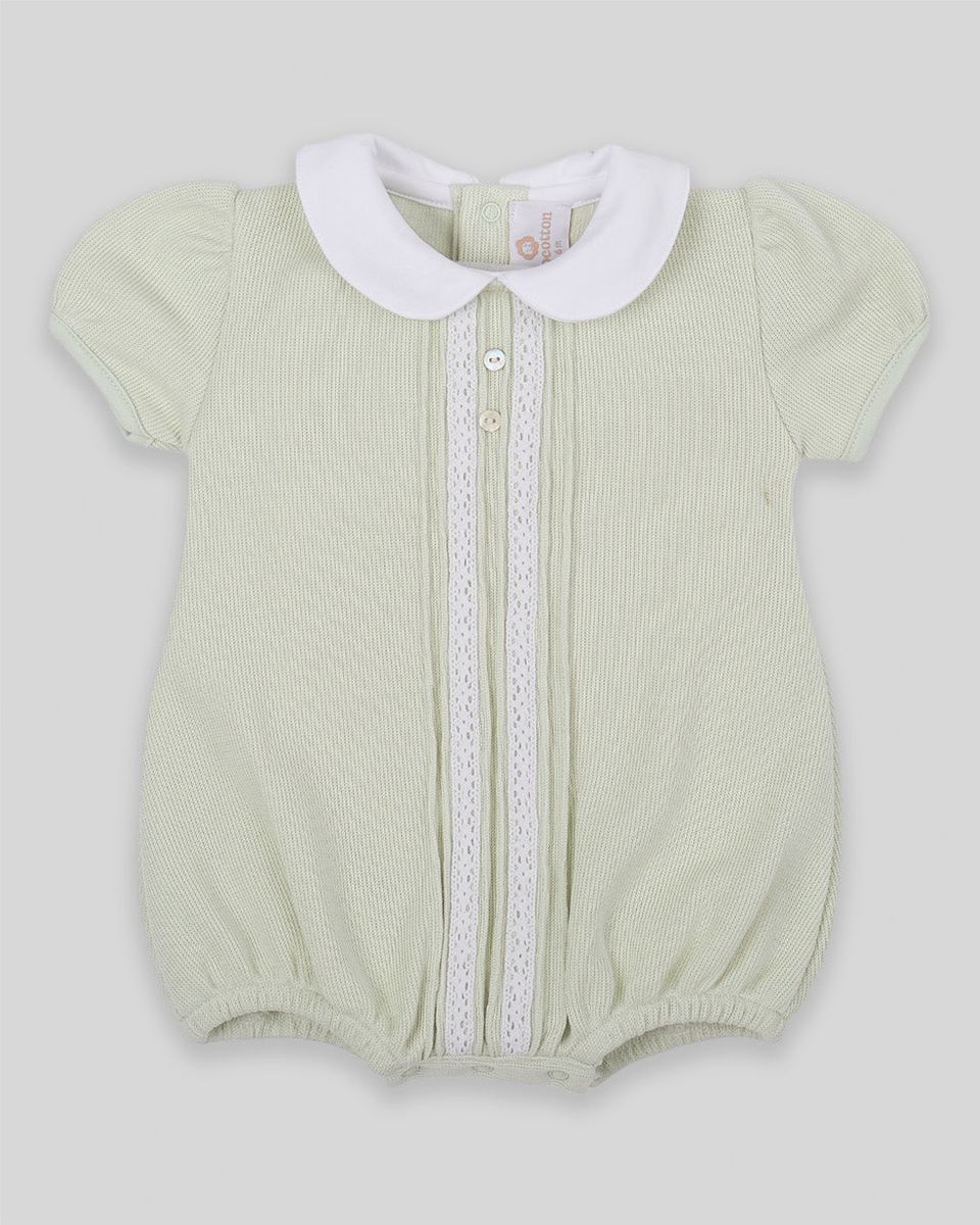 Cotton Peru Milan Special Knit Bubble w/ Lace-Pitachio