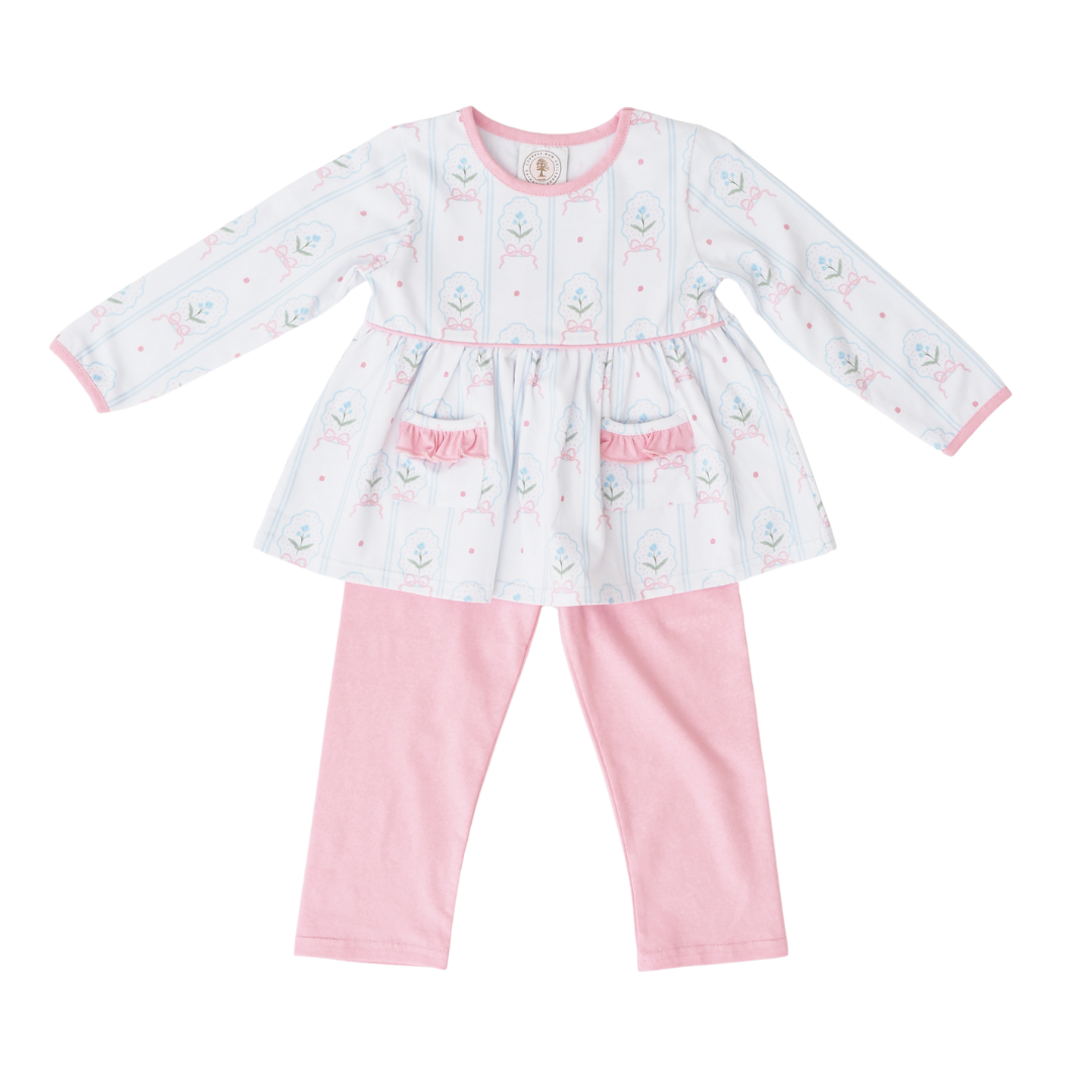 Cypress Row Rose Cameo Londyn Legging Set-Pink