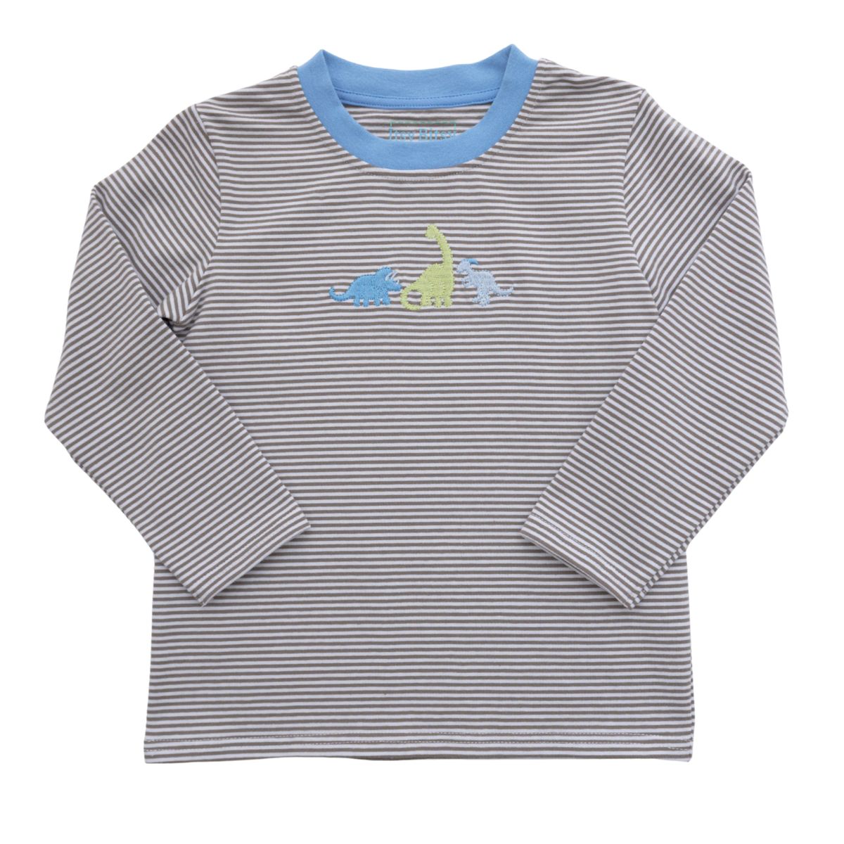 Itsy Bitsy Brown Stripe Dino L/S Shirt