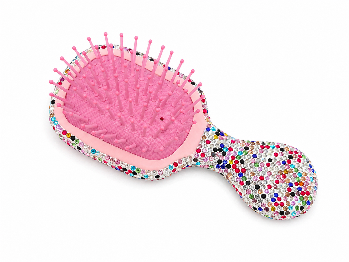 ML Kids Rhinestone Hair Brush