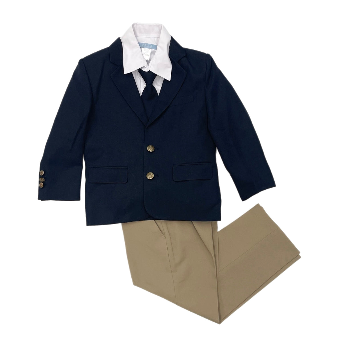 Cole Navy/Khaki 4-Piece Blazer Set