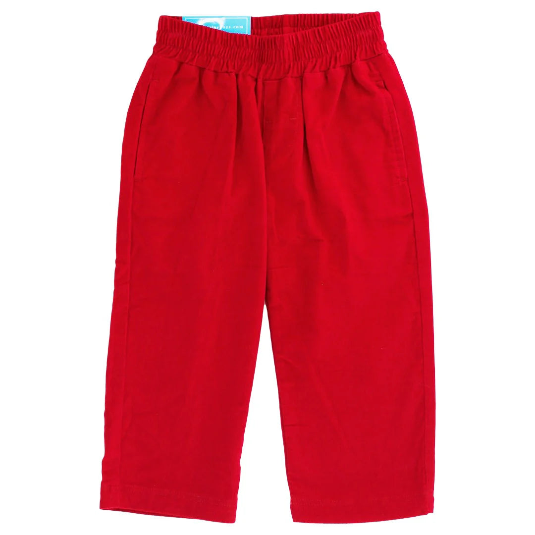 J Bailey Charlie Pull On Red Cord Pant