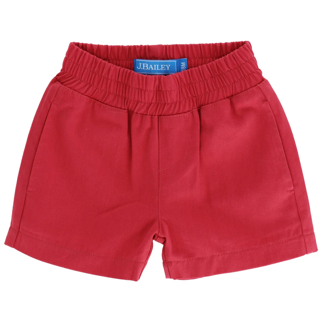 Bailey Boys Nantucket Red Twill Pull on Short