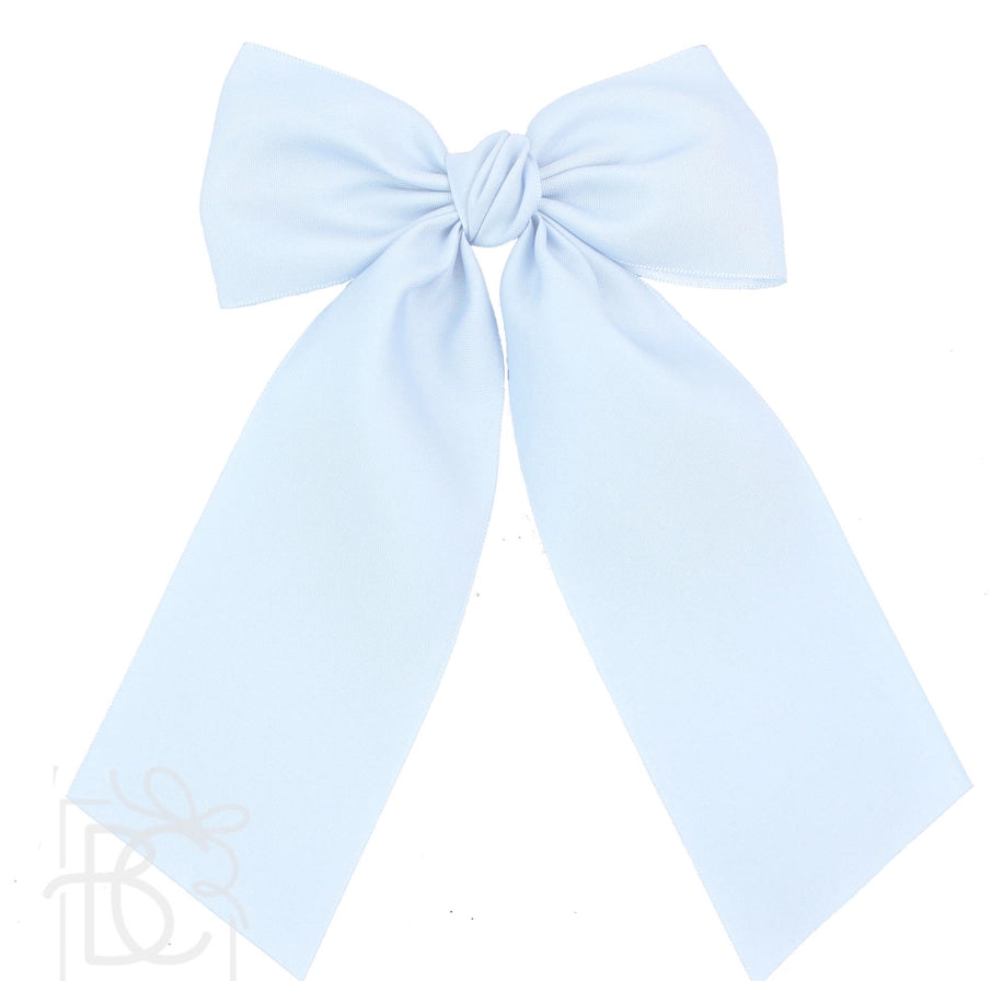 BC 5.5" Millenium Blue Satin Euro Knot Bow w/ Tails