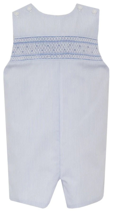 Petit Bebe Ryan Blue Tiny Stripe Smocked Jon Jon