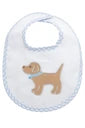 3 Marthas Puppy Applique Basic Bib, Blue