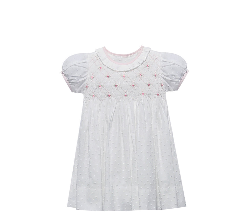 RN White Juliette Dress-Darlin' in Dots