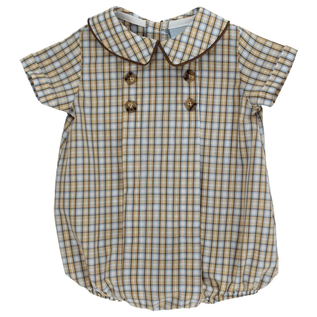 J Bailey Pecan Plaid w/ Bison - Dressy Bubble