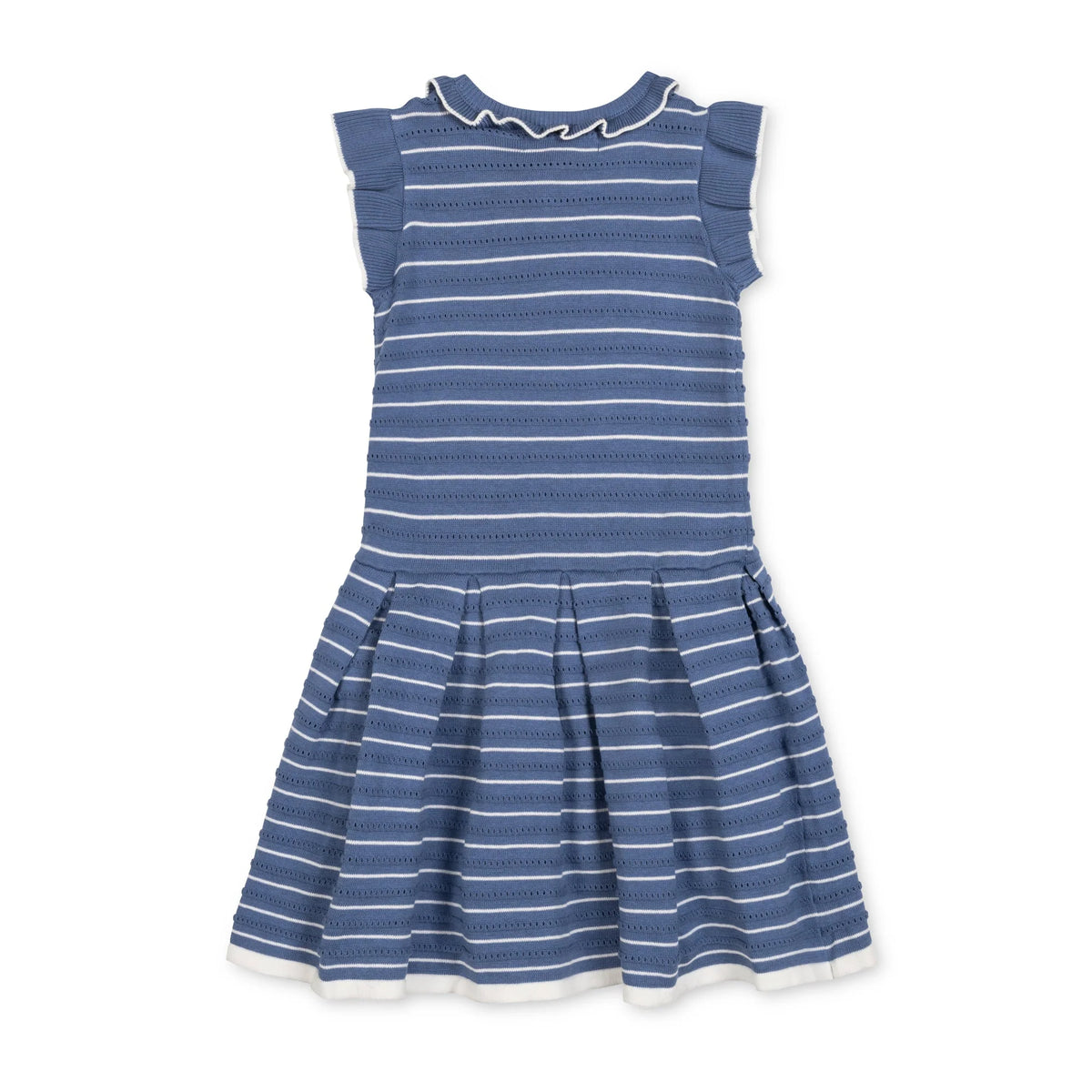 Organic Flutter Sleeve Pleated Sweater Dress