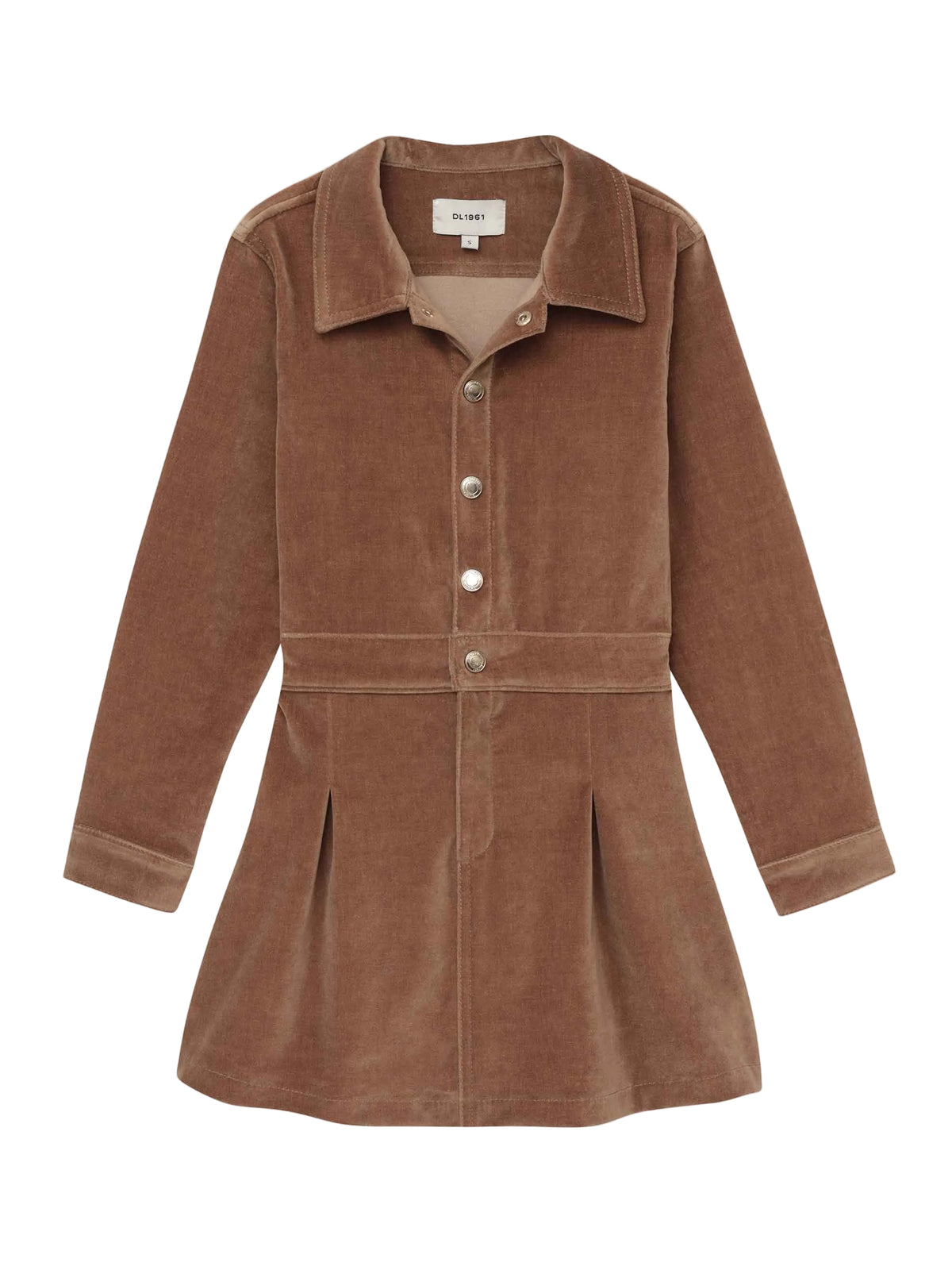 DL1961 Manning Velvet Dress-Teakwood