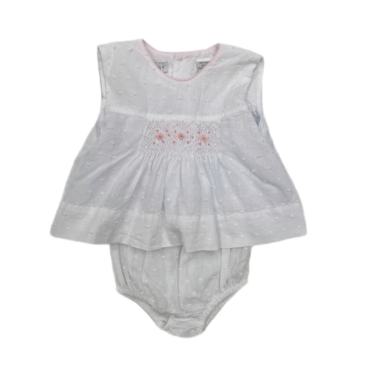 Carriage Boutique White Swiss Dot Bloomer Set