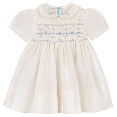 Feltman Hertitage Bleu Dress-Ivory