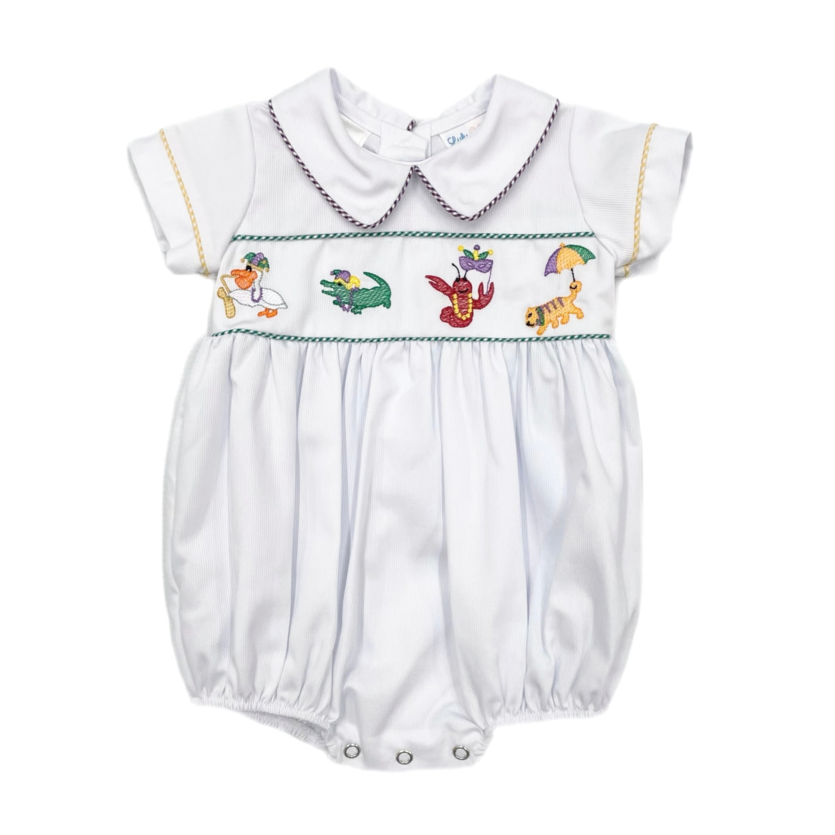 Lulu Bebe MG Animal Emb. Boys Bubble