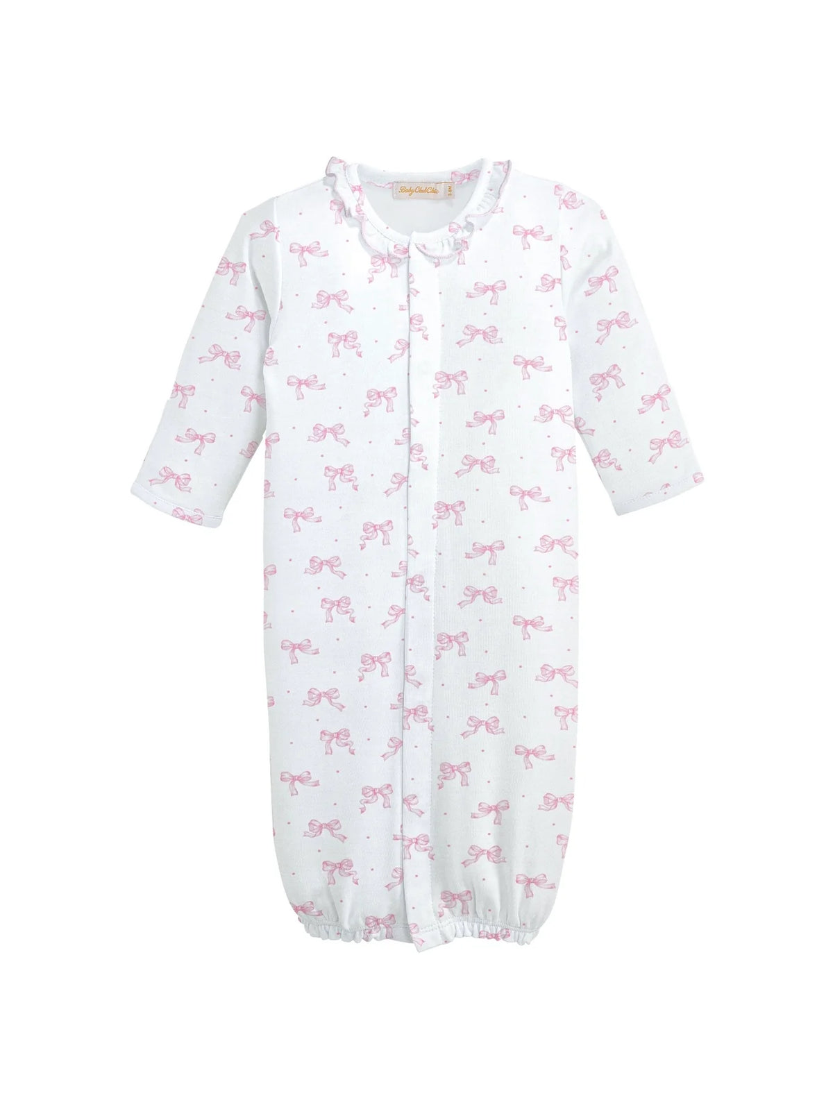 BCC Tiny Pretty Bows Printed Converter Gown w/ Ruffle