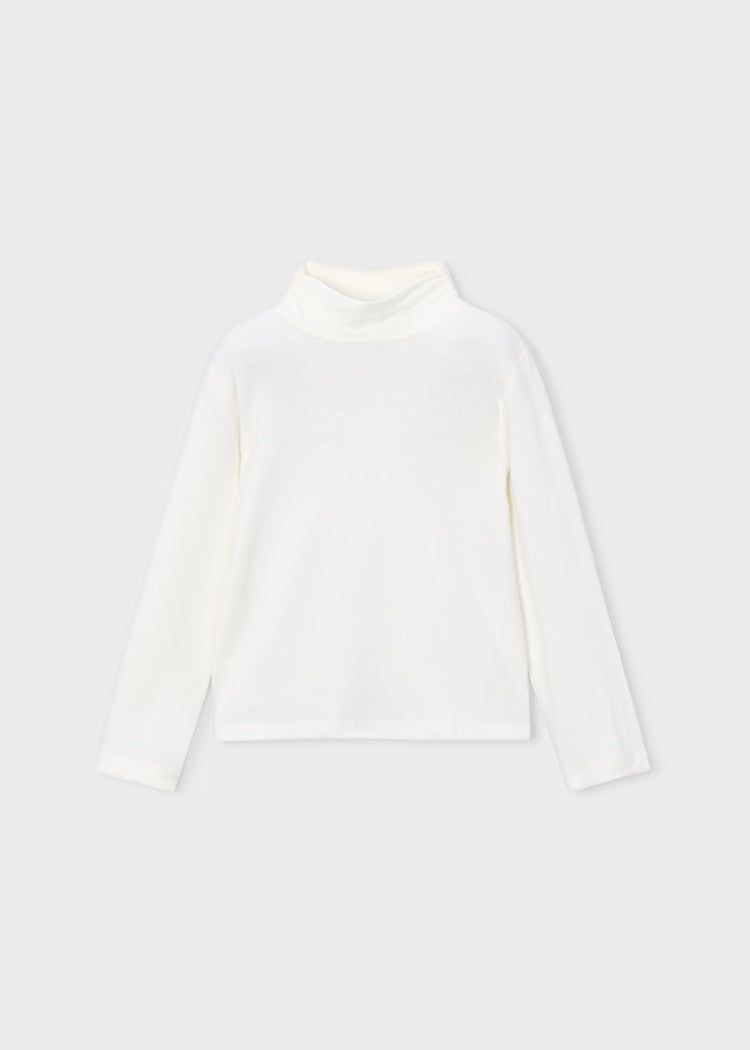 Mayoral Basic Turtleneck-Off White