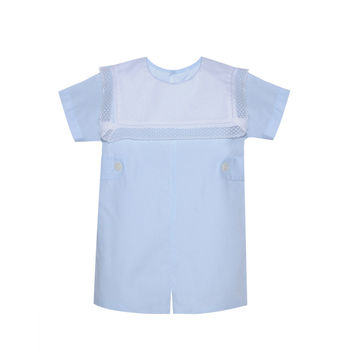 P & R Landon Romper-Blue