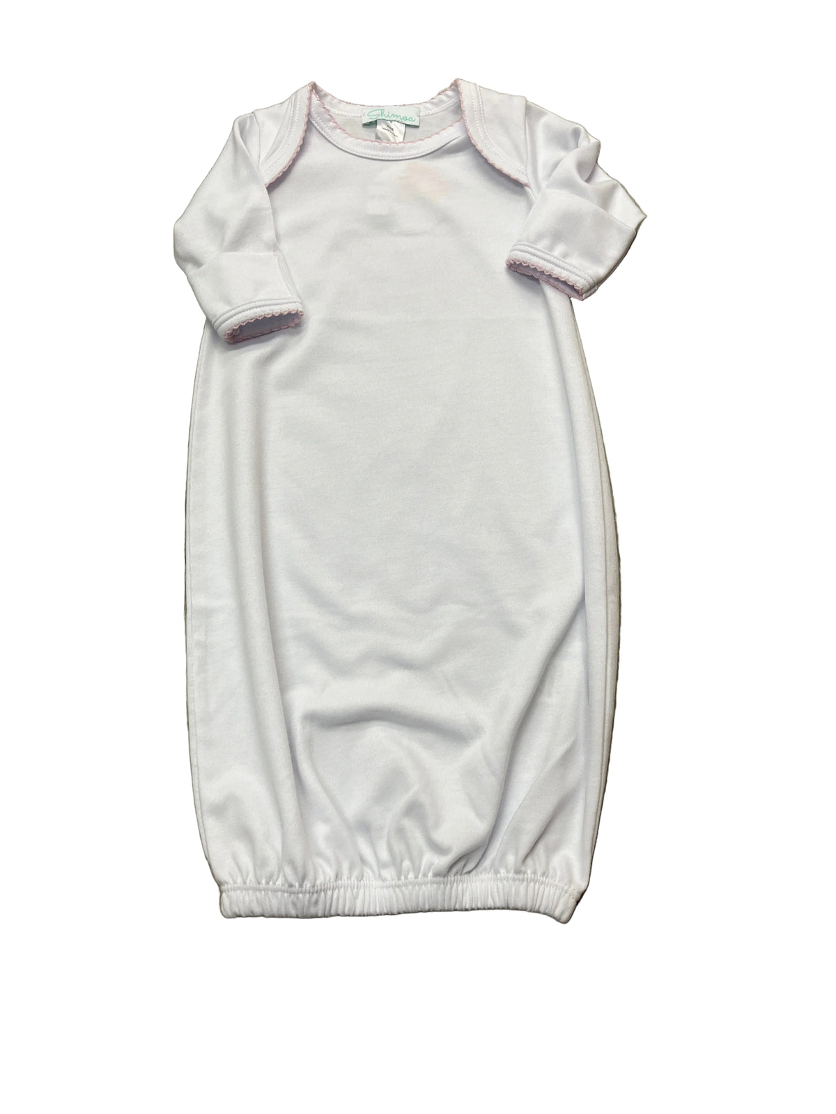 Shimoa White w/Pink Picot Edge Gown