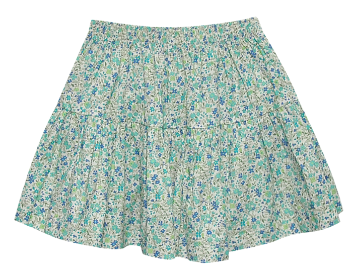RN Blue/Teal Flower Daphne Skirt