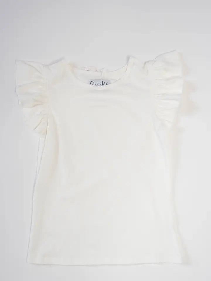Ollie Jay Flutter Tee-White