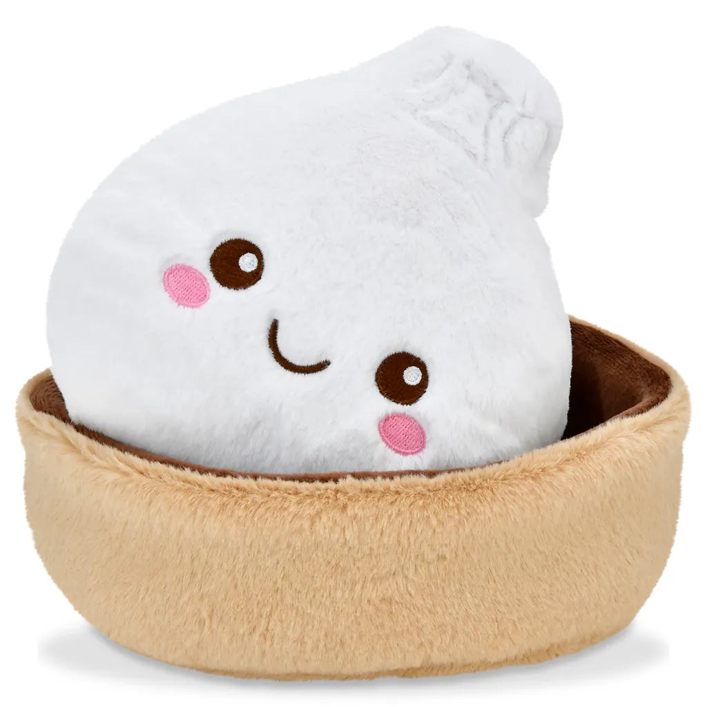 Iscream Darling Dumpling Mini Plush Character in basket