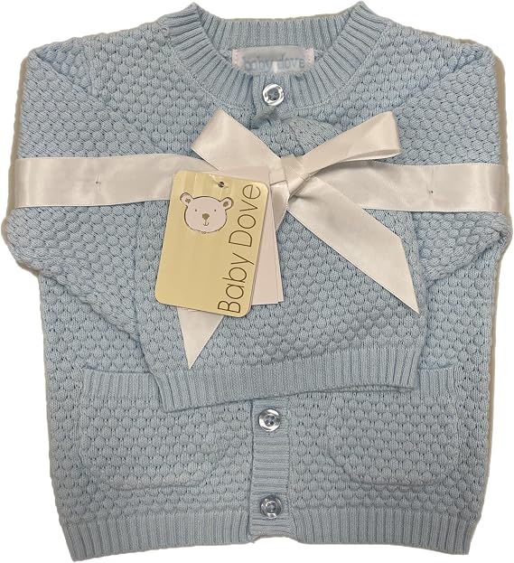 Baby Dove Light Sweater w/ Beanie-Lt. Blue