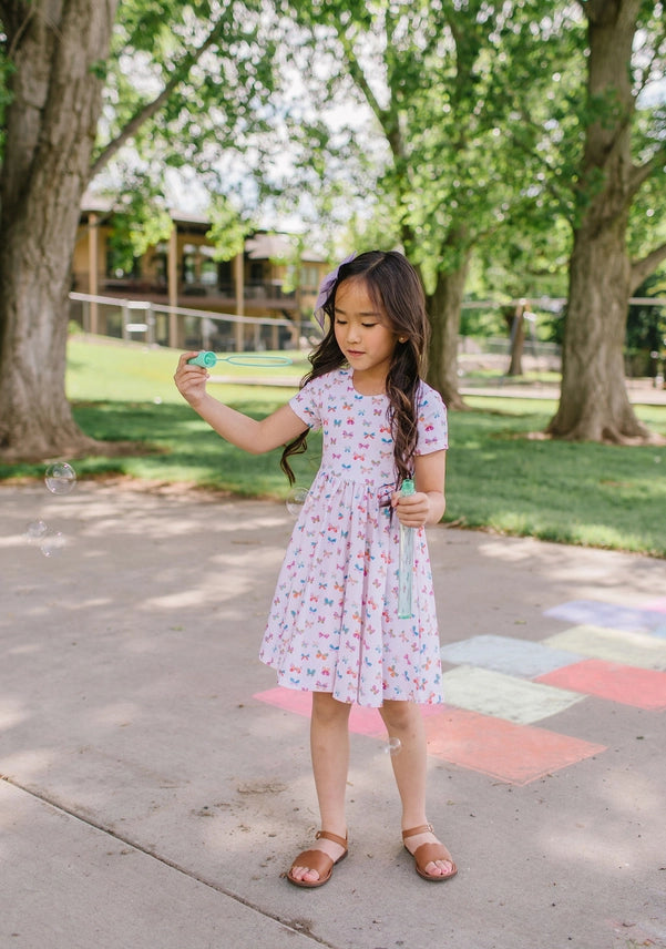Ollie Jay Butterfly Rainbow Twirl Dress