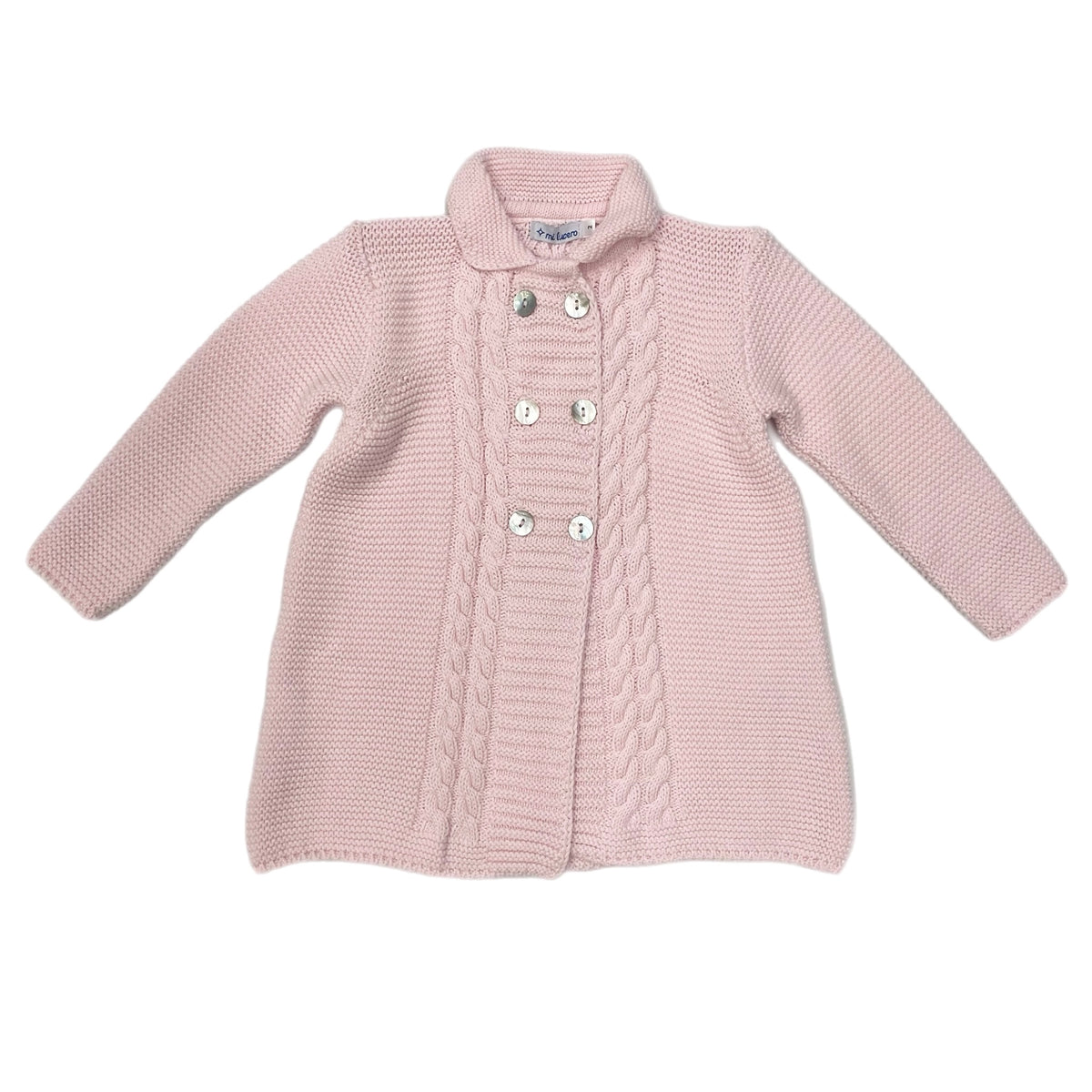 Mi Lucero Double Breasted Coat-Pink