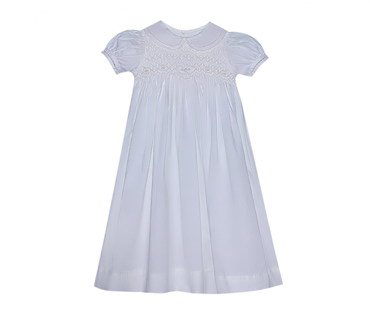 RN Riley Girl Smocked Baptism Gown