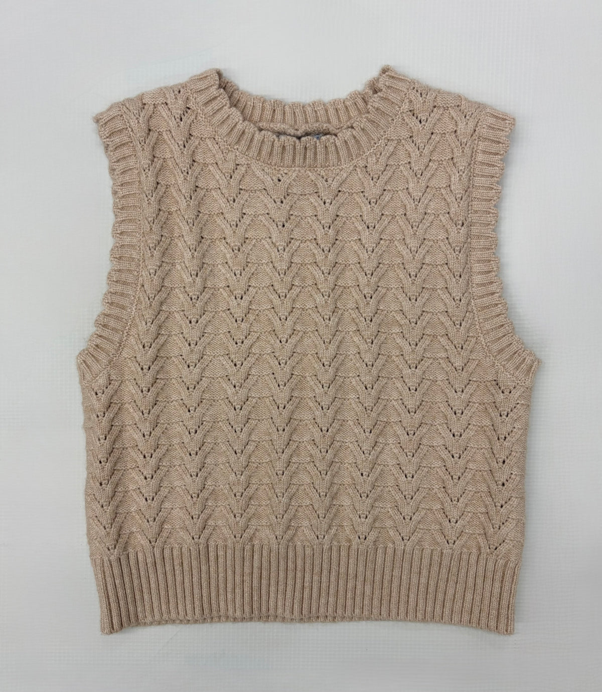 Mayoral Knitted Vest-Beige