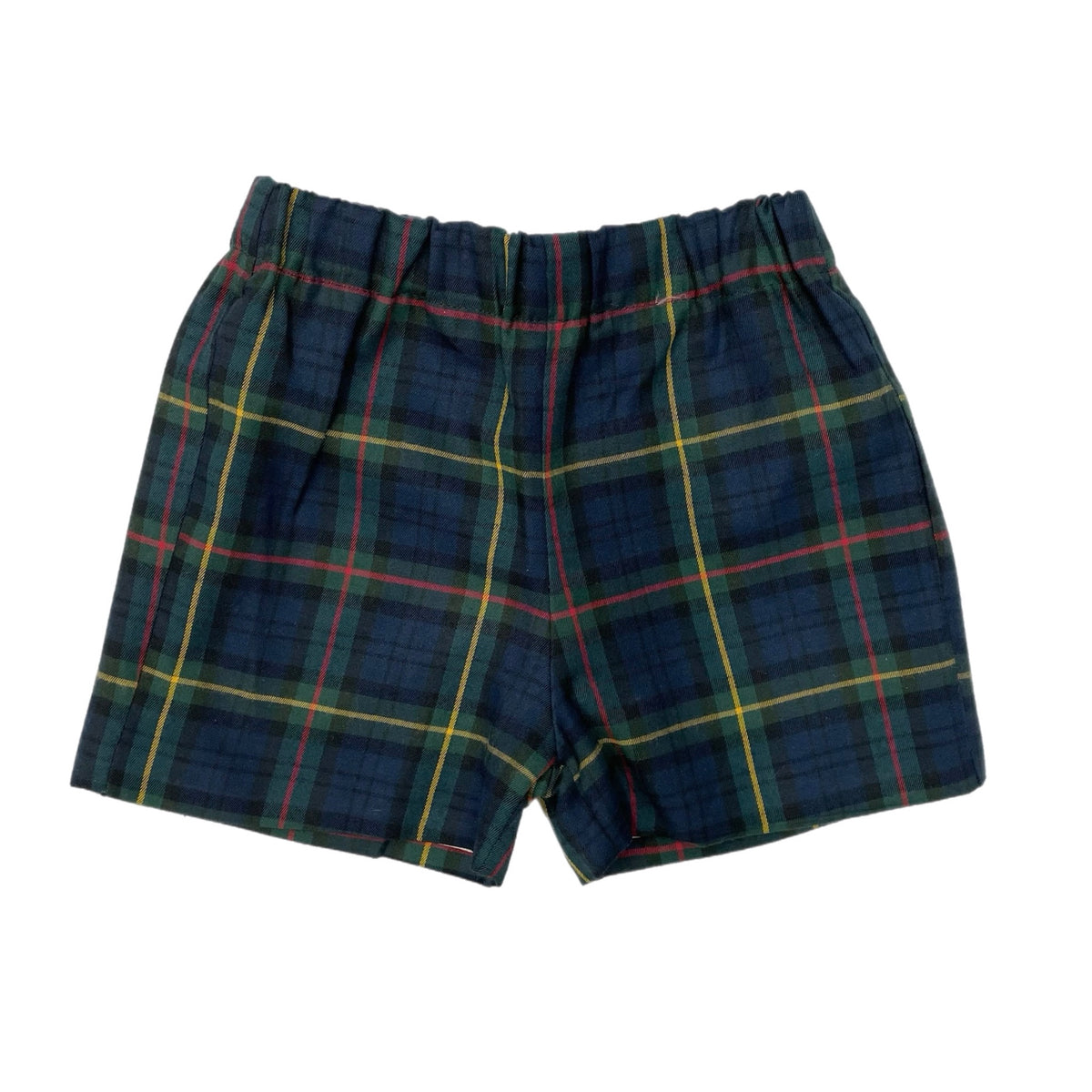 Mi Lucaro Navy Plaid Shorts