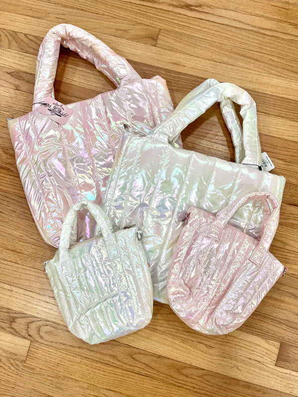 ML Kids Iridescent Puffer Purse