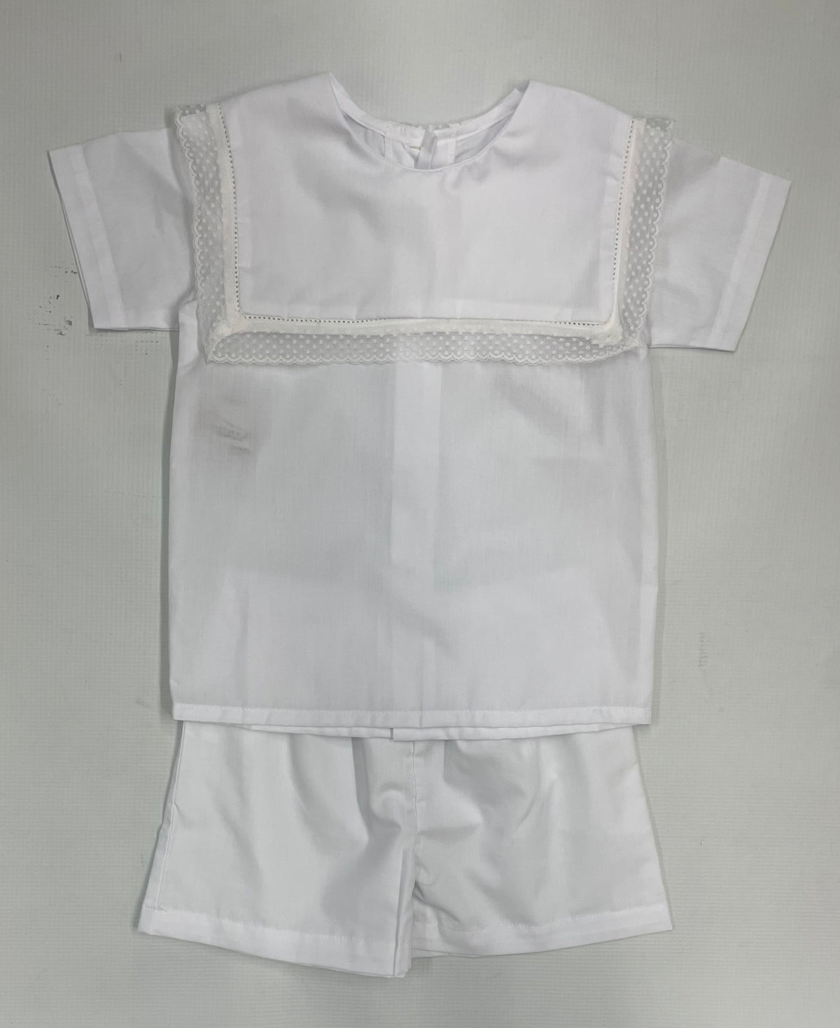 P & R Landon Short Set-White