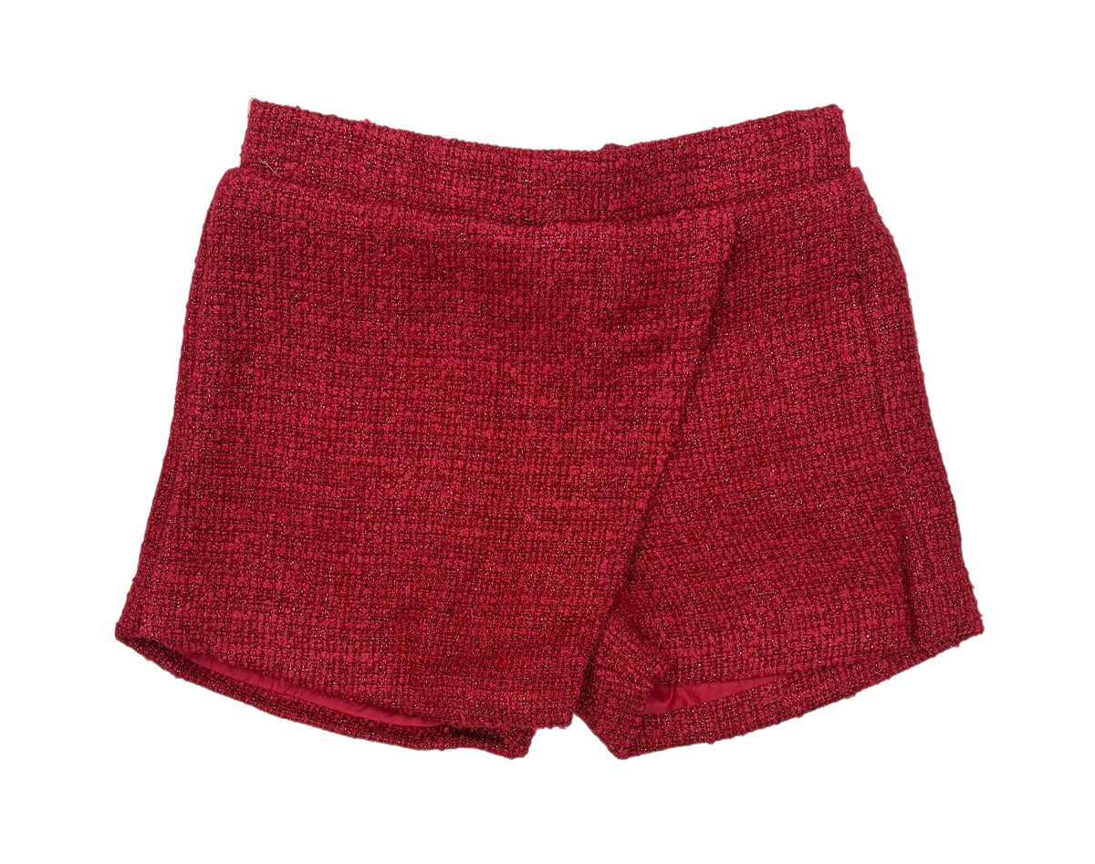 Lulu Bebe Tweed Skort-Red