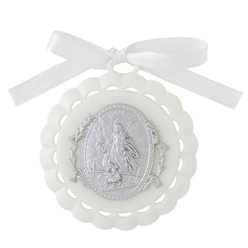 Autom Guardian Angel Crib Medal-White