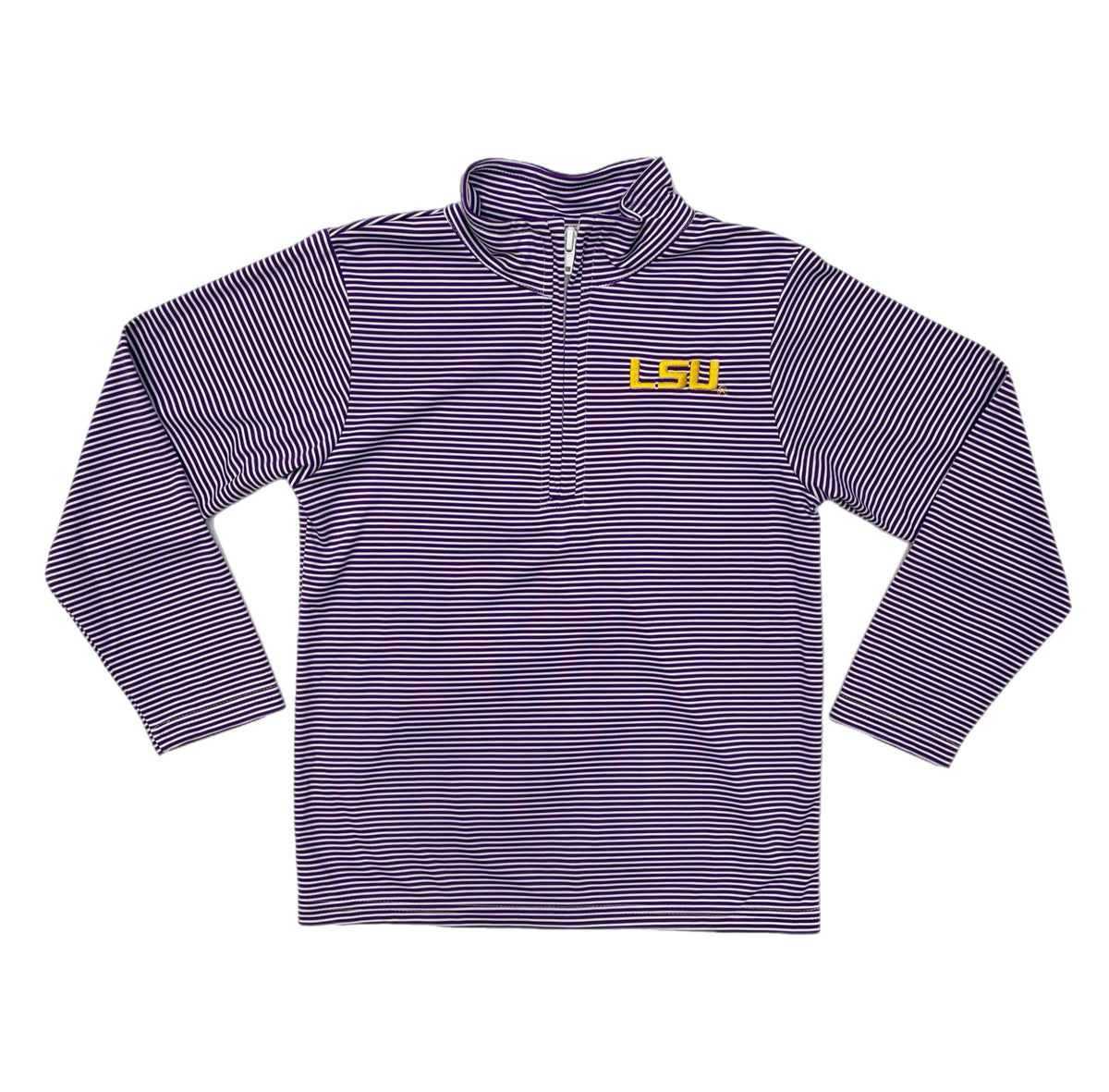 VLF LSU Purple Stripes 1/4 Zip