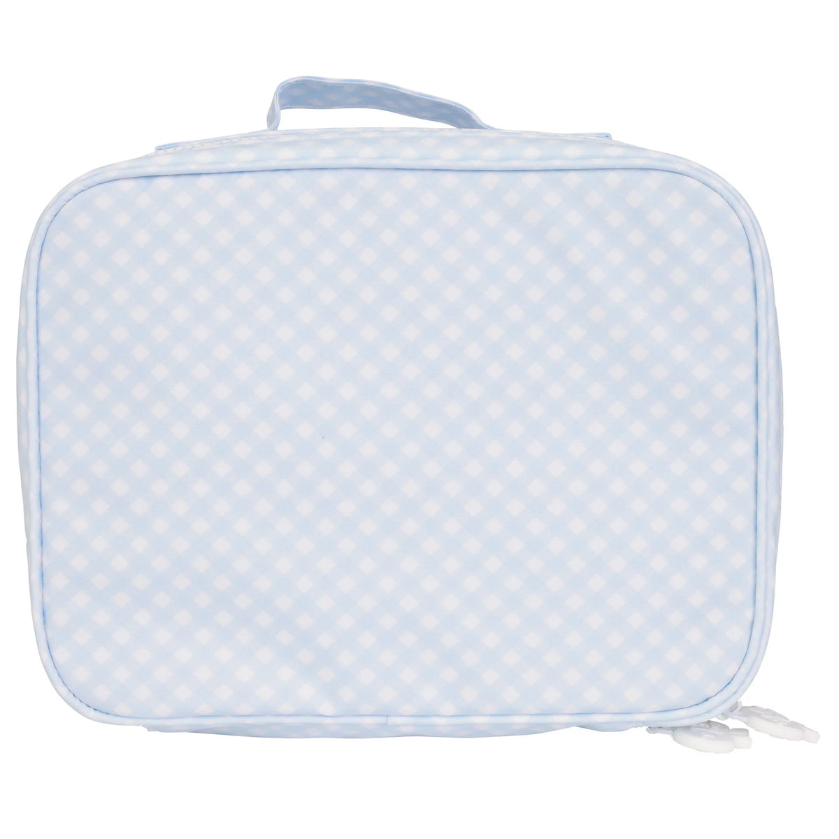 AOMI Blue Gingham Lunch Box