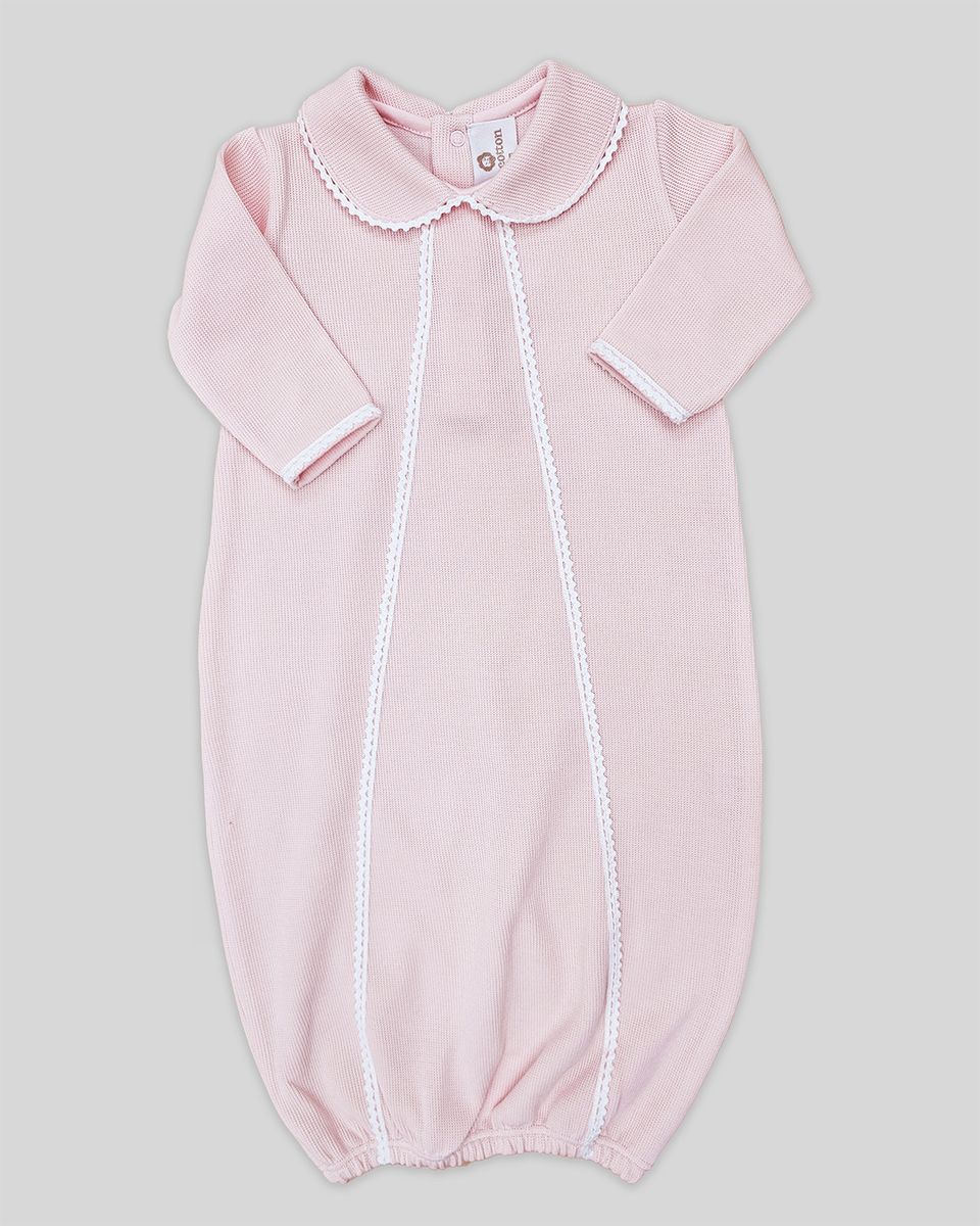 Cotton Peru Milan Special Knit Gown-Pink