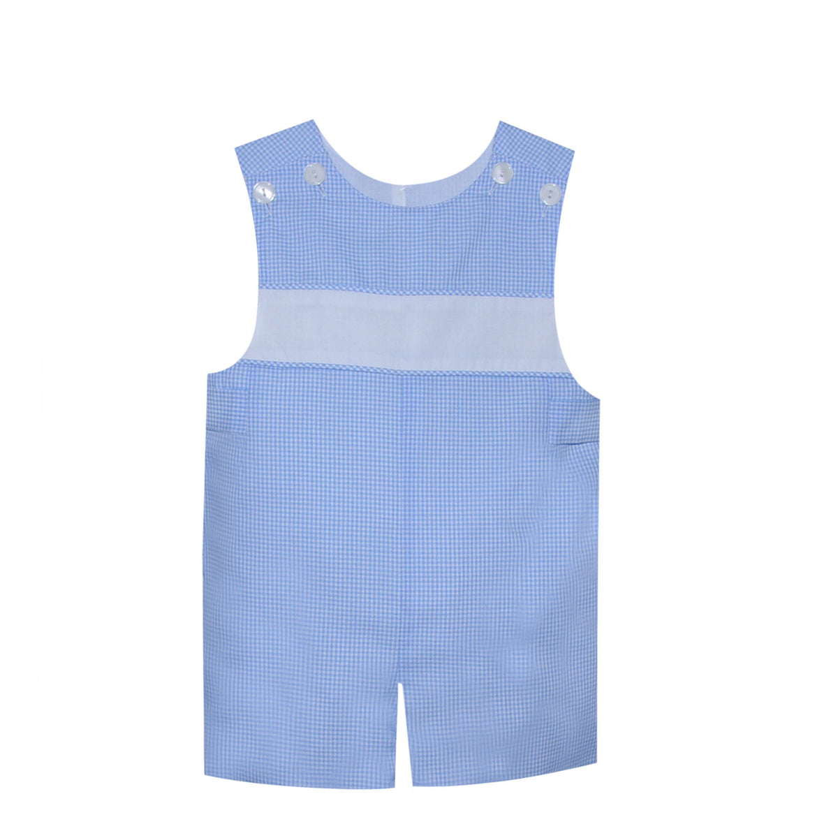 RN Peter Shortall w/ Monogram Yoke-Blue Gingham