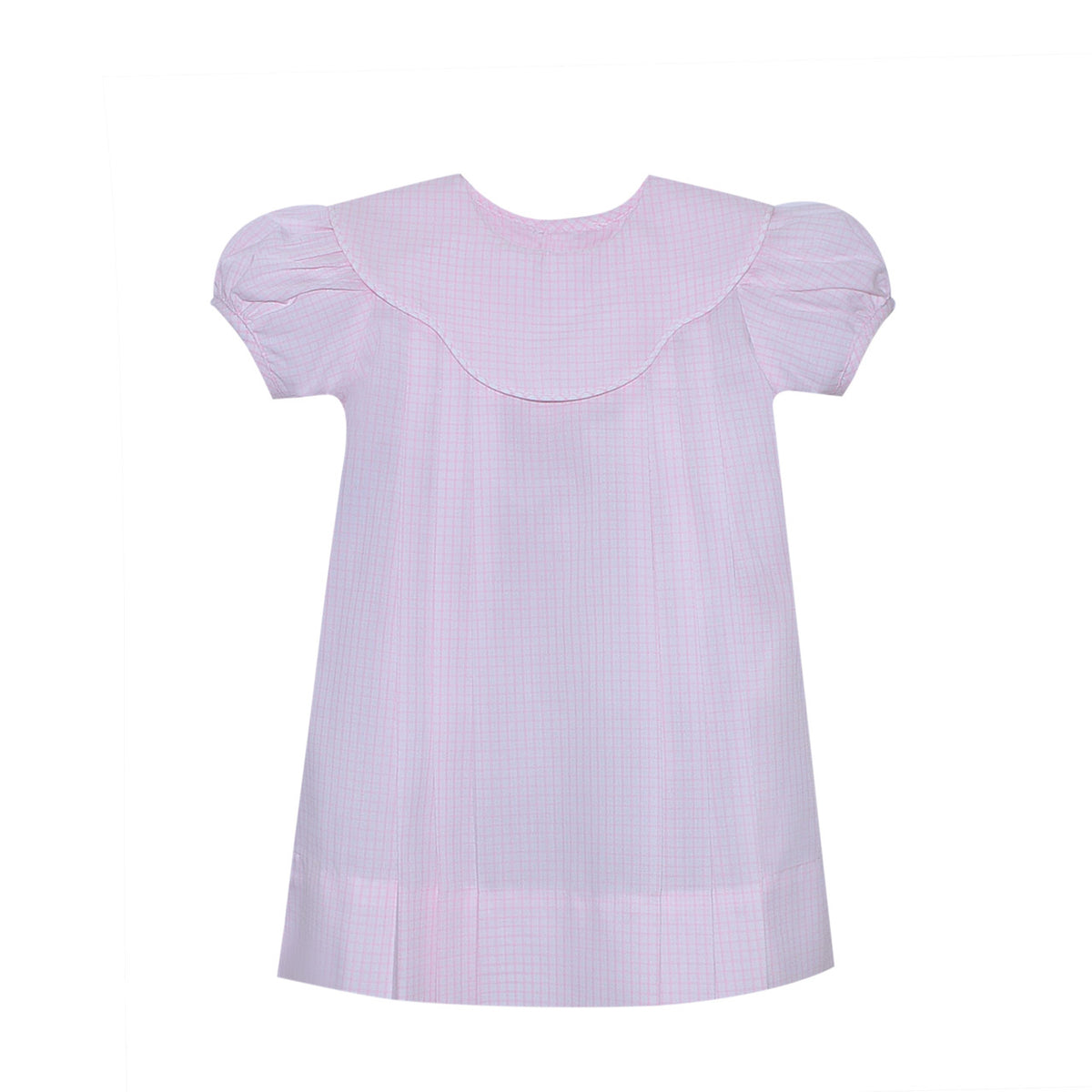 RN Rosalind Pink Gingham Float Collar Dress