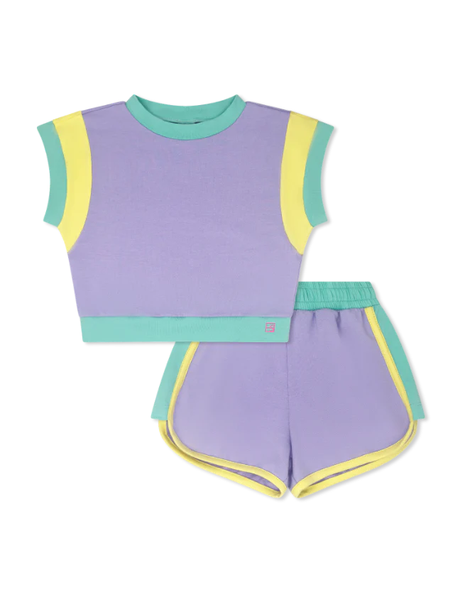 Set Ellie Short Set- Purple Multi