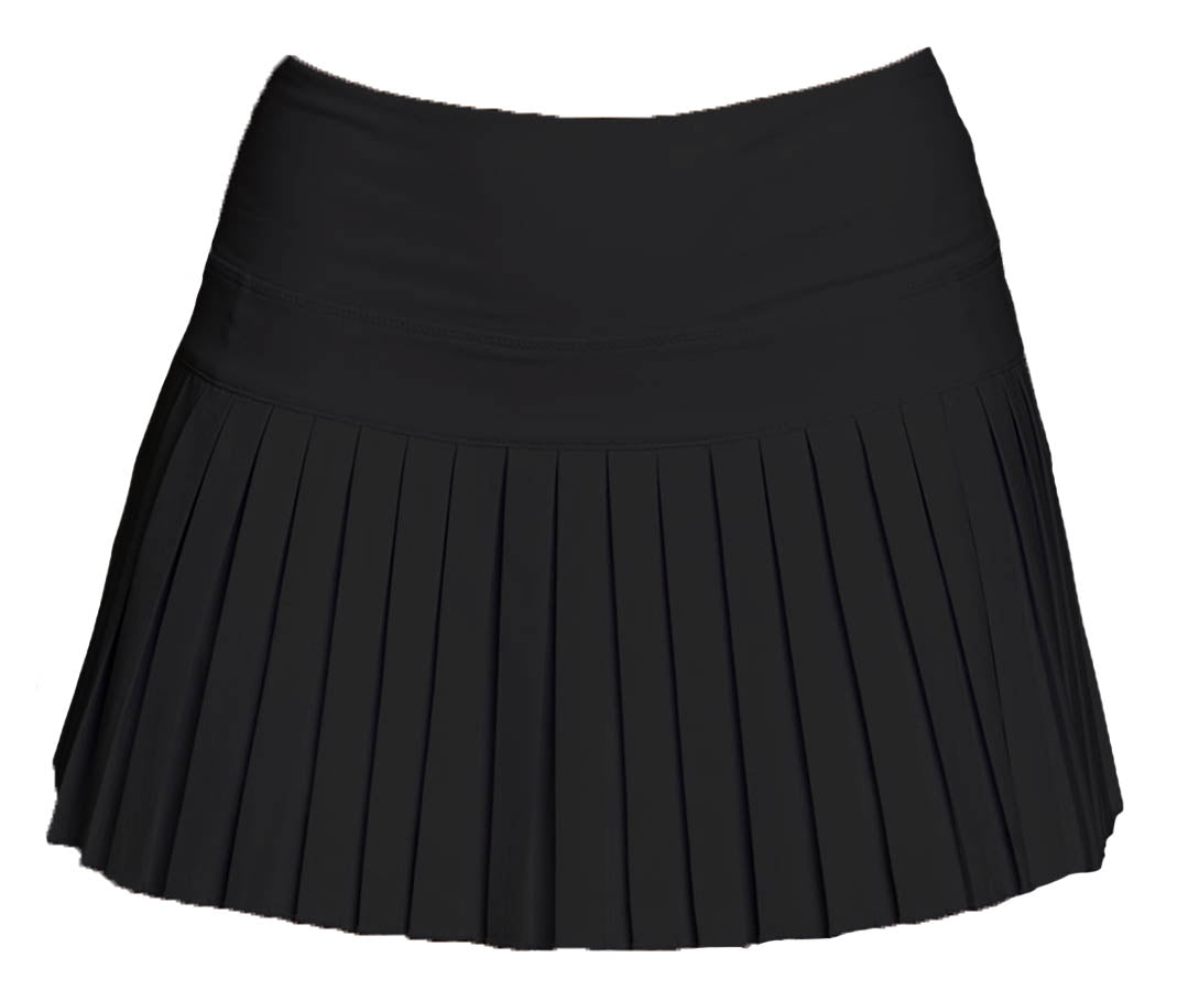Azarhia Mini Pleated Skort-Black