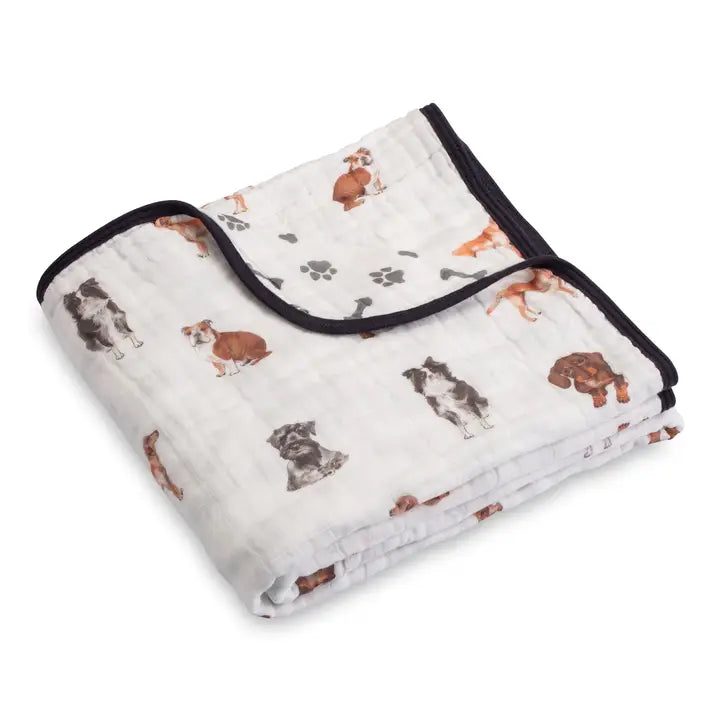 Lolly Banks Dog Baby Toddler Muslin Blanket