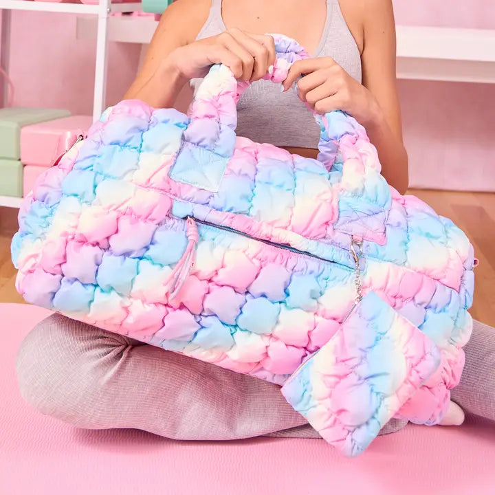 OMG Quilted Scrunchies Large Duffle-Icy Ombre