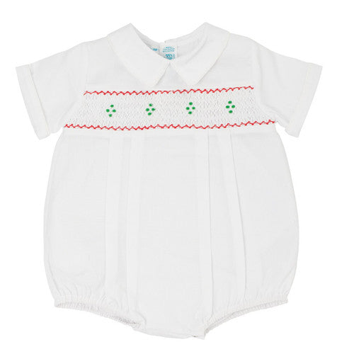 Feltman Smocked Holiday Creeper