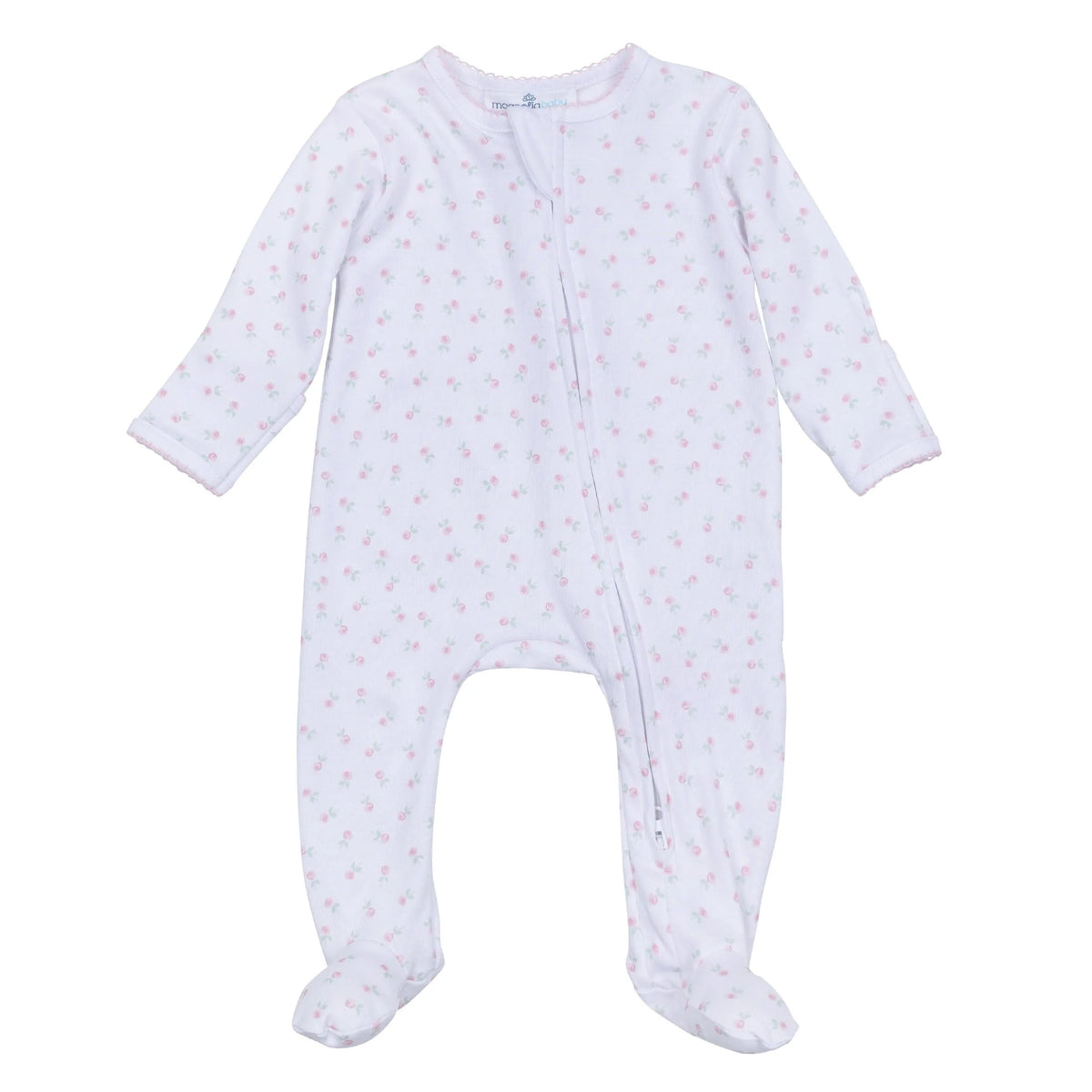 MB Juliette's Classics Printed Zipper Footie-Pink