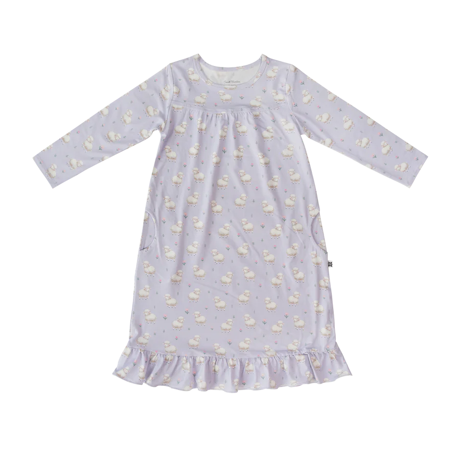 Sweet Bamboo L/S Nightgown-Little Sheep