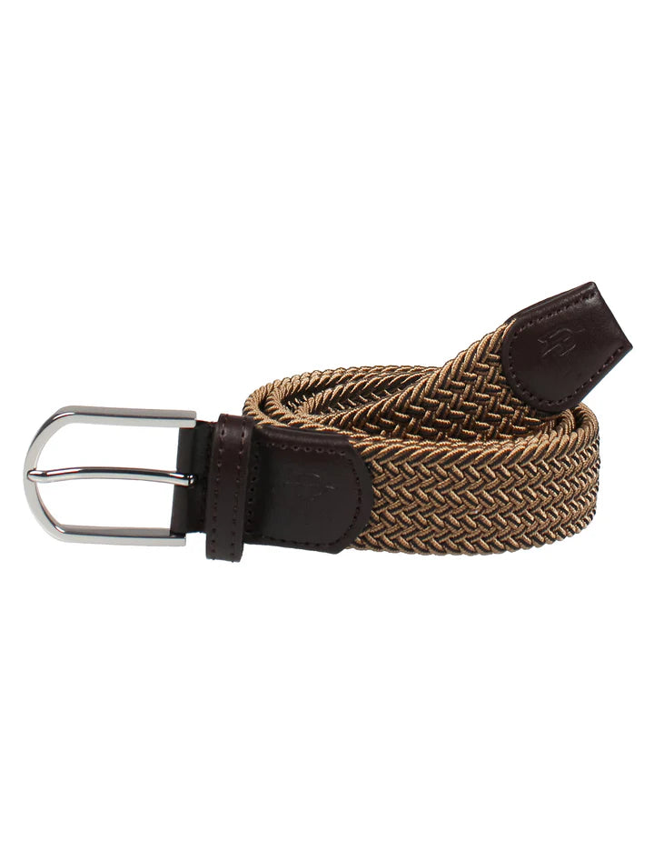 Properly Tied Country Club Stretch Belt-Saddle
