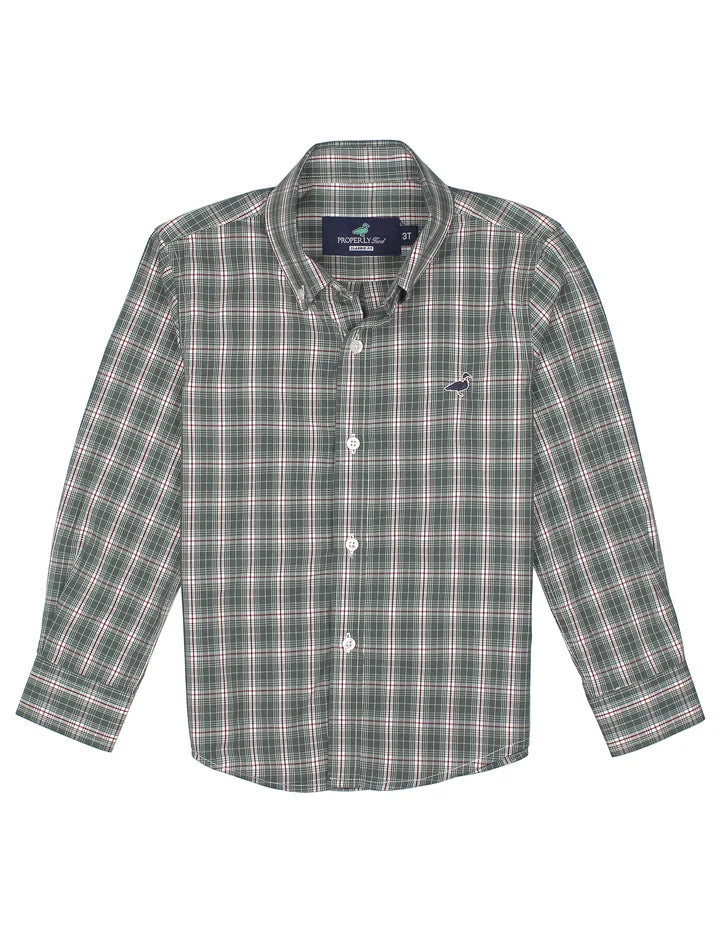 Boys Seasonal Sportshirt Mistletoe